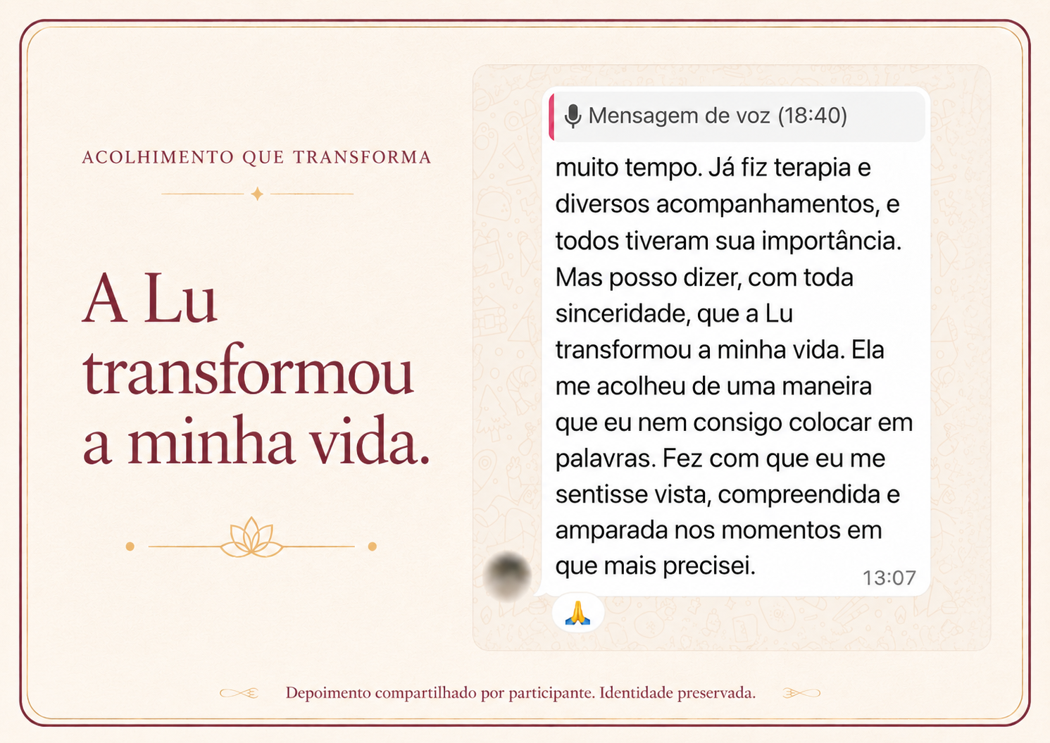 Depoimento de aluna 5